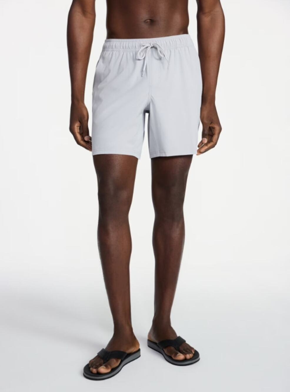 George Men's 3XL Performance Lined Swim Trunks 5" Inseam New Concrete Relaxed